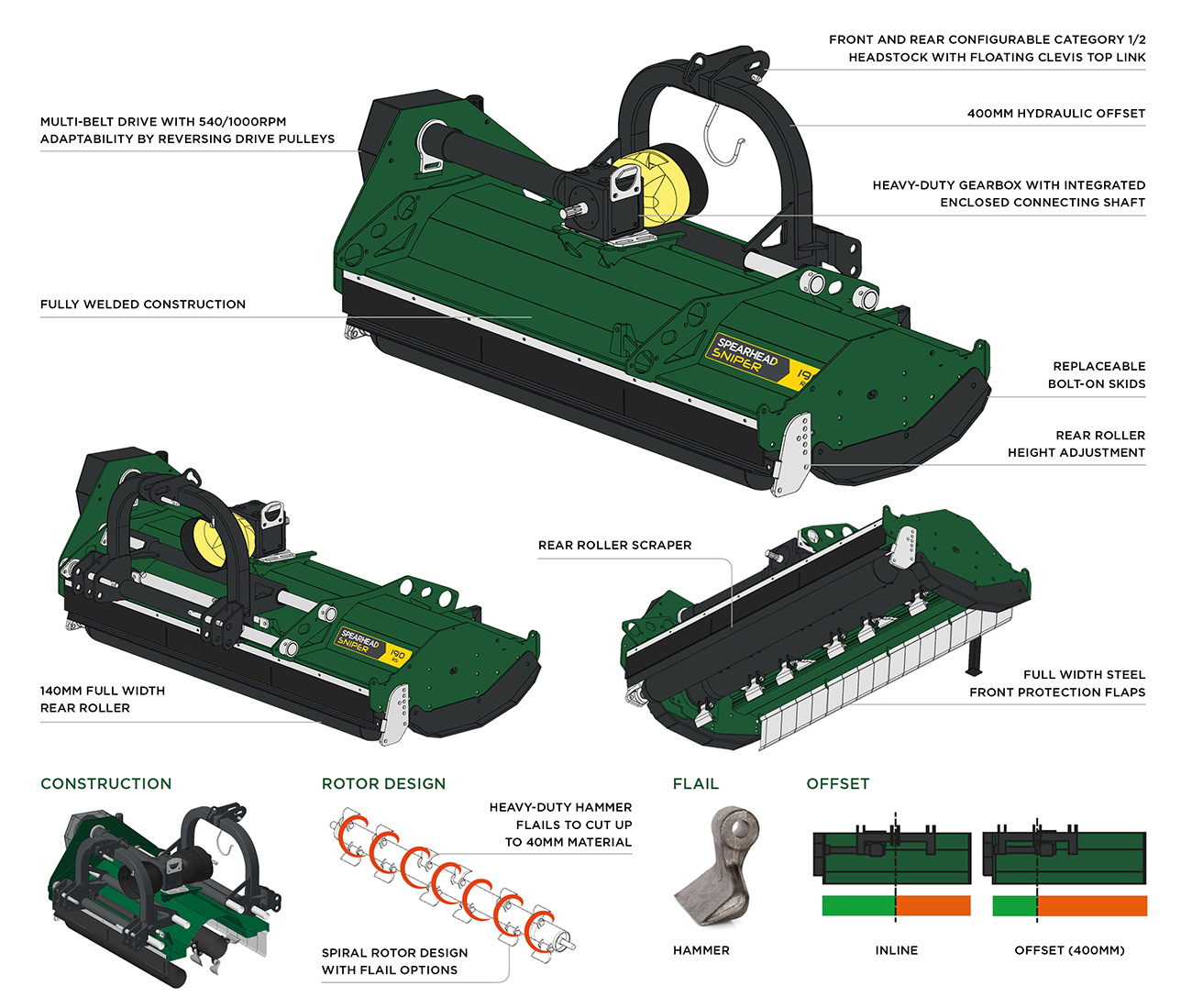 Sniper RS Flail Mower features