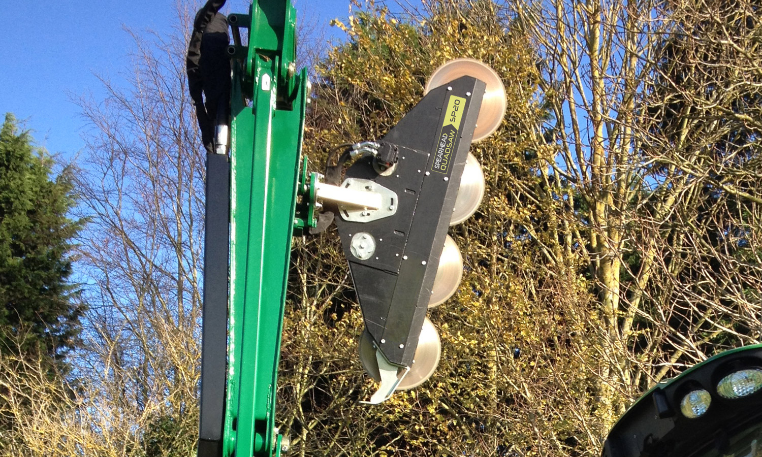 Tree cutting with the SP20 Quadsaw