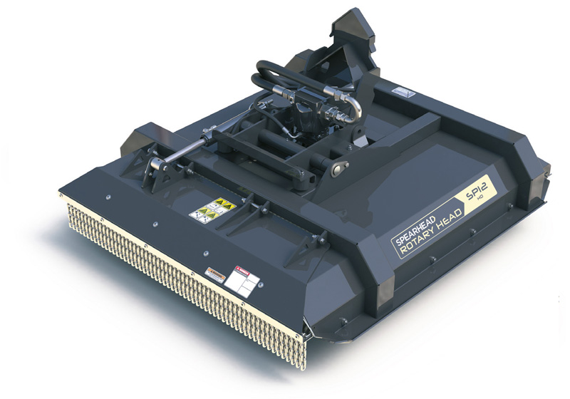 Rotary head attachment for hedgecutter